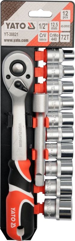 YATO 12db-os dugókulcs készlet 1/2"